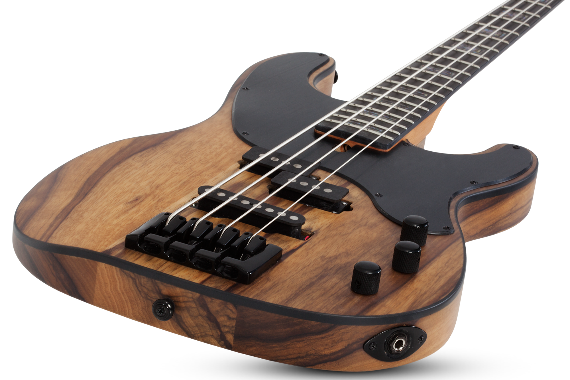 Model-T 4 Exotic Bass Black Limba