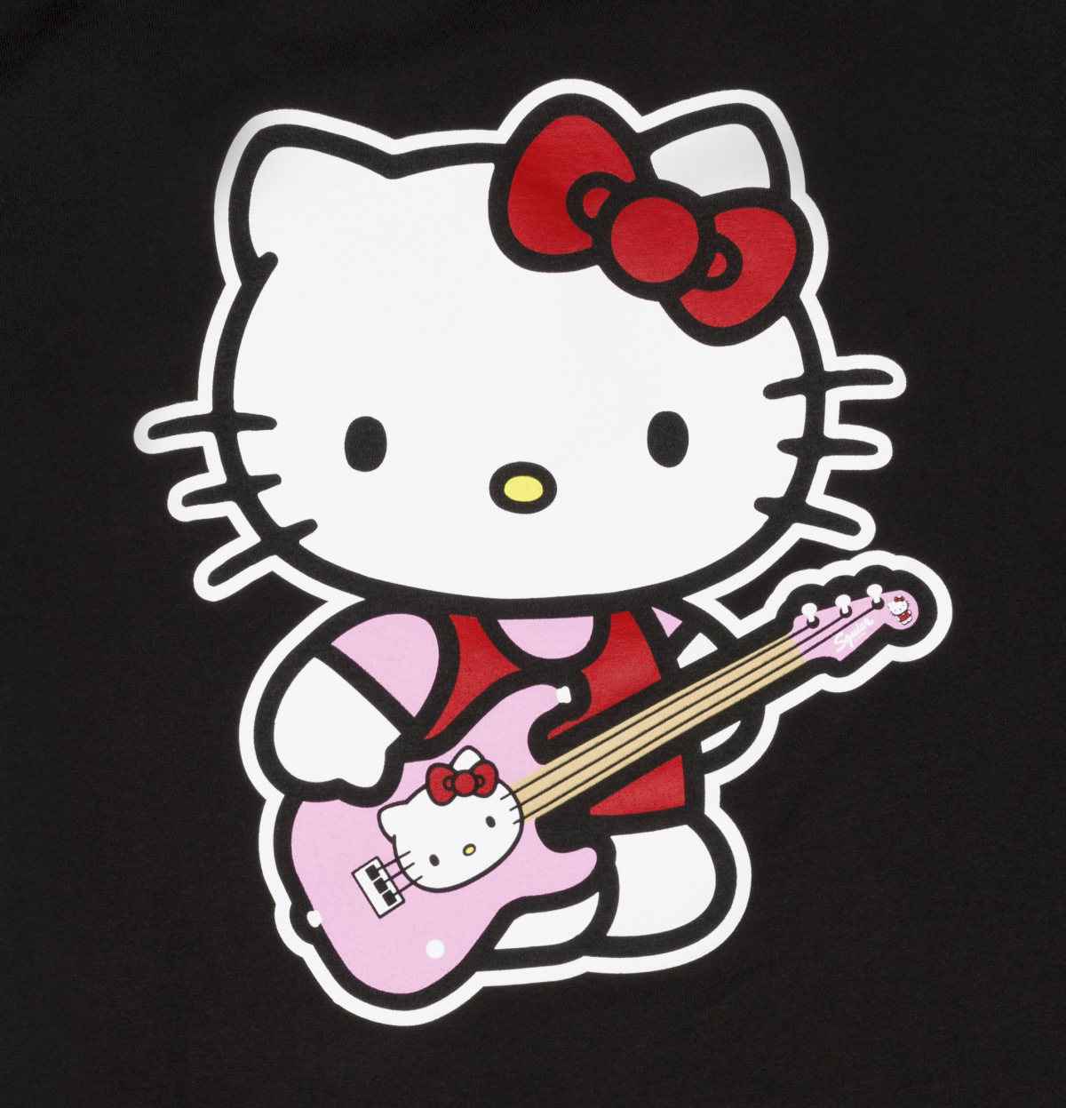 Hello Kitty® Black Back Logo Tee, S