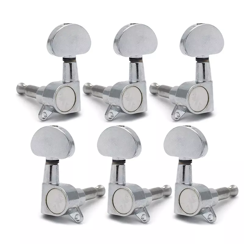 DSQ-GT01 Electric Acoustic Guitar Tuning Pegs Keys, Silber (3+3)