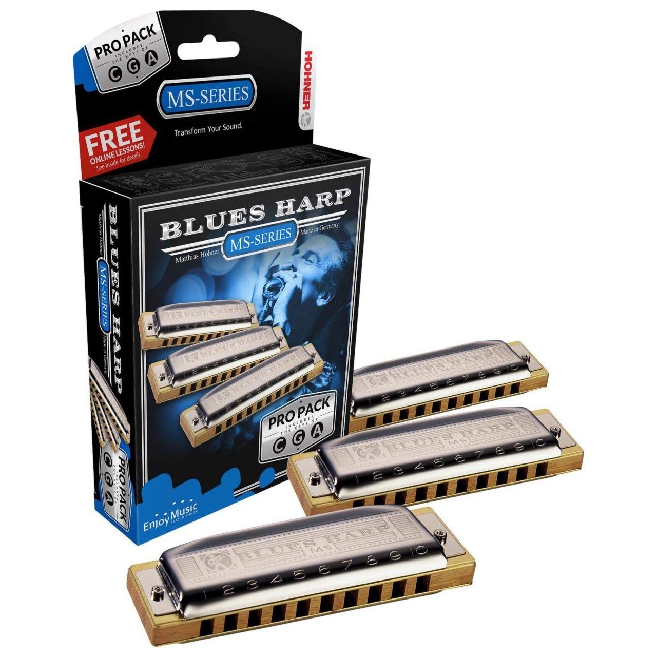 Blues Harp MS, C/G/A, Pro Pack