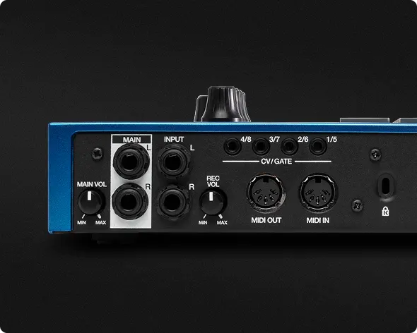 Akai MPC One G2 Audio Input und Output Anschlüsse
