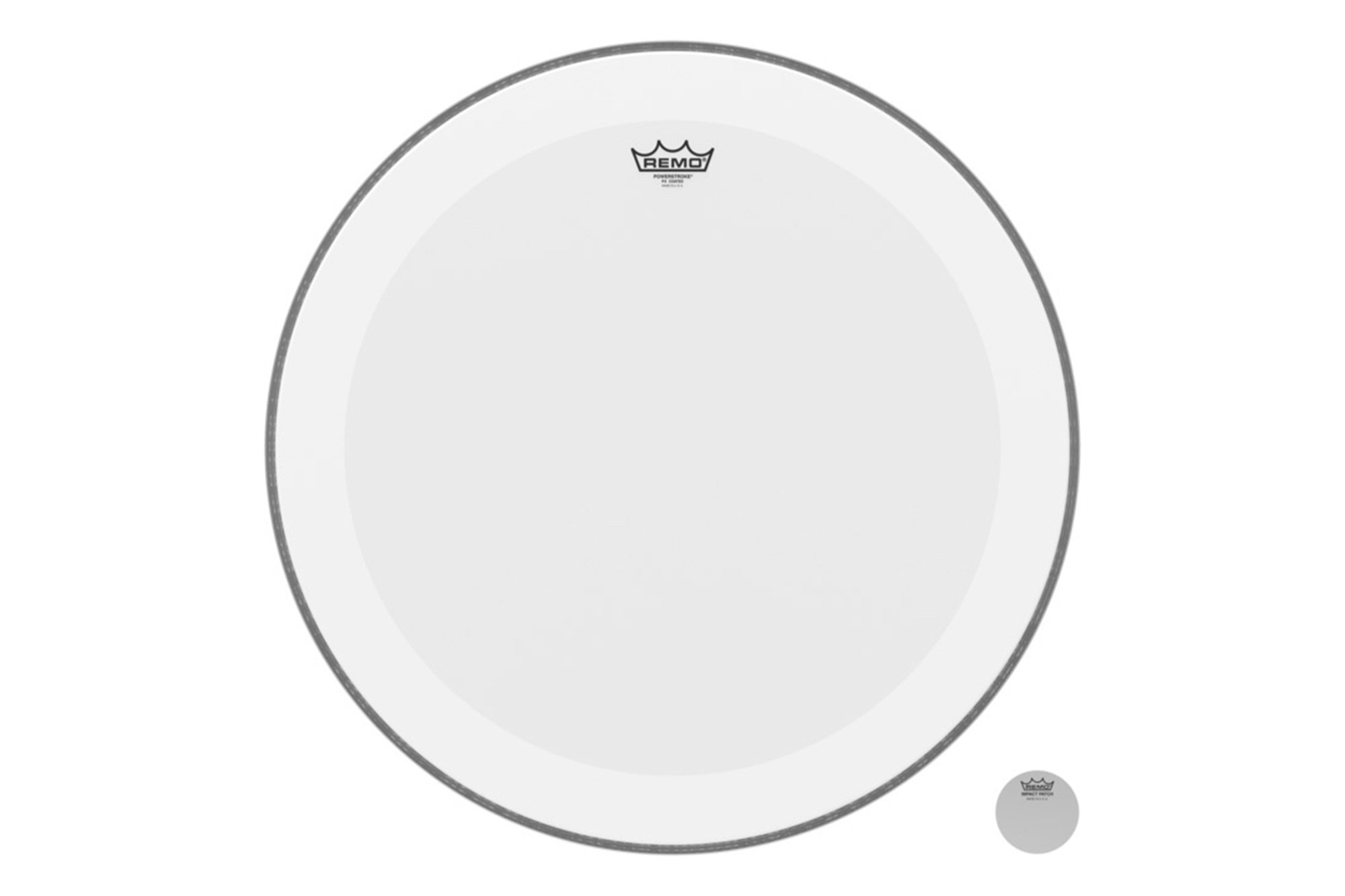 18" Schlagzeugfell Powerstroke 4 Weiß aufgeraut Bassdrum
