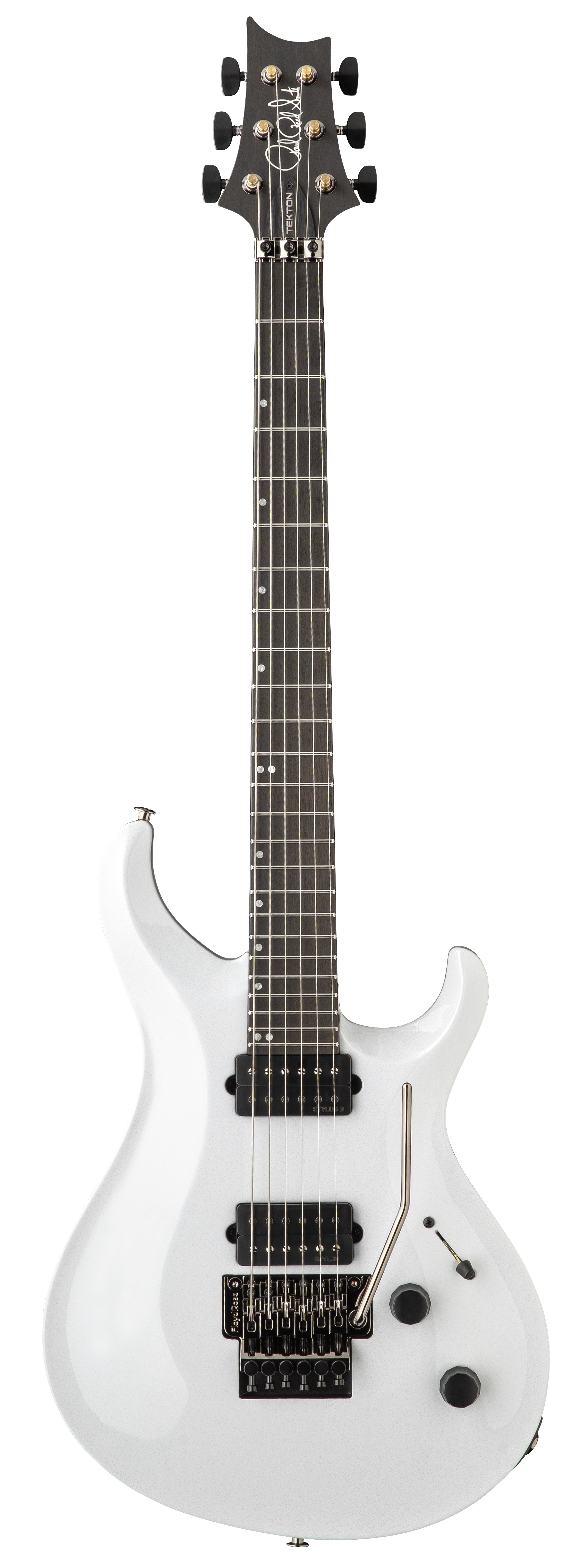Tekton Floyd Black Satin Neck -  White Holoflake