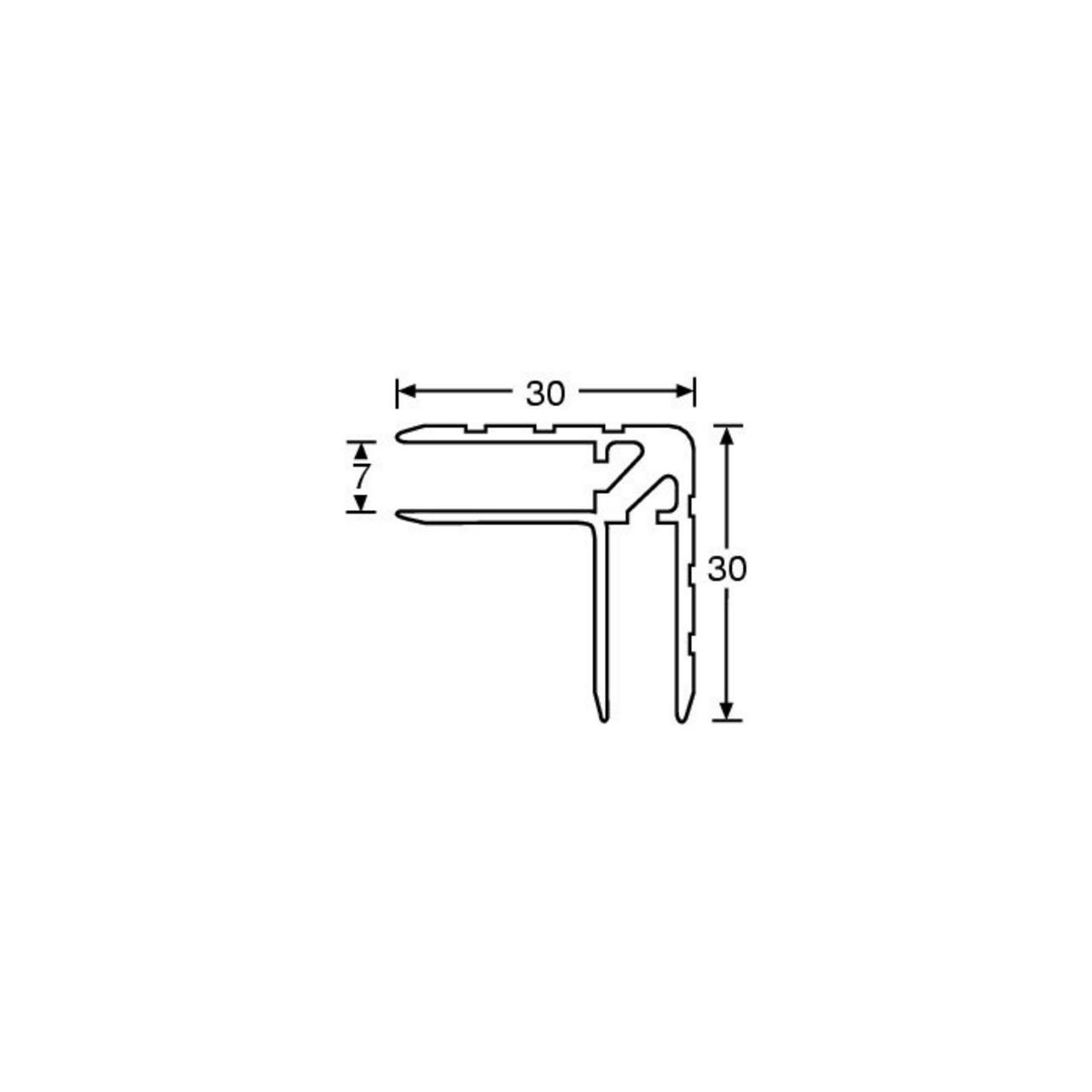 6106 Aluminium-Casemaker für 7 mm Material - Preis pro Laufmeter