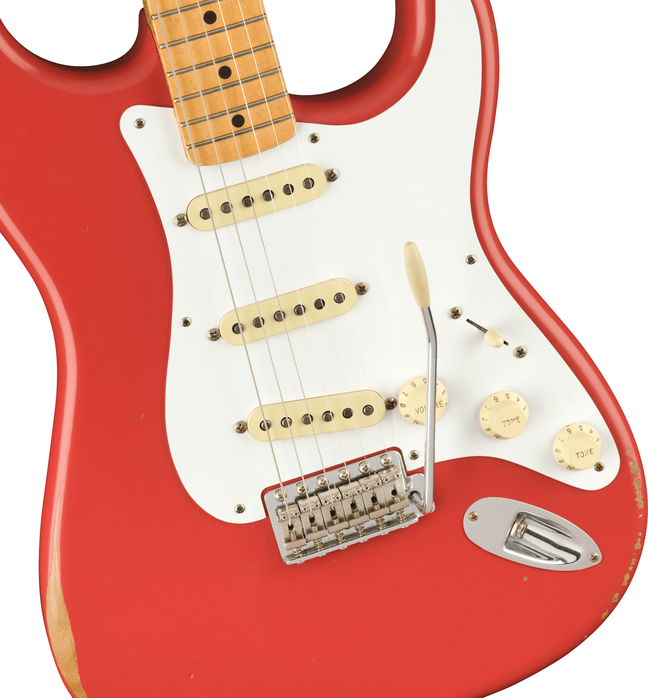 Vintera Road Worn® '50s Stratocaster®, Maple Fingerboard, Fiesta Red