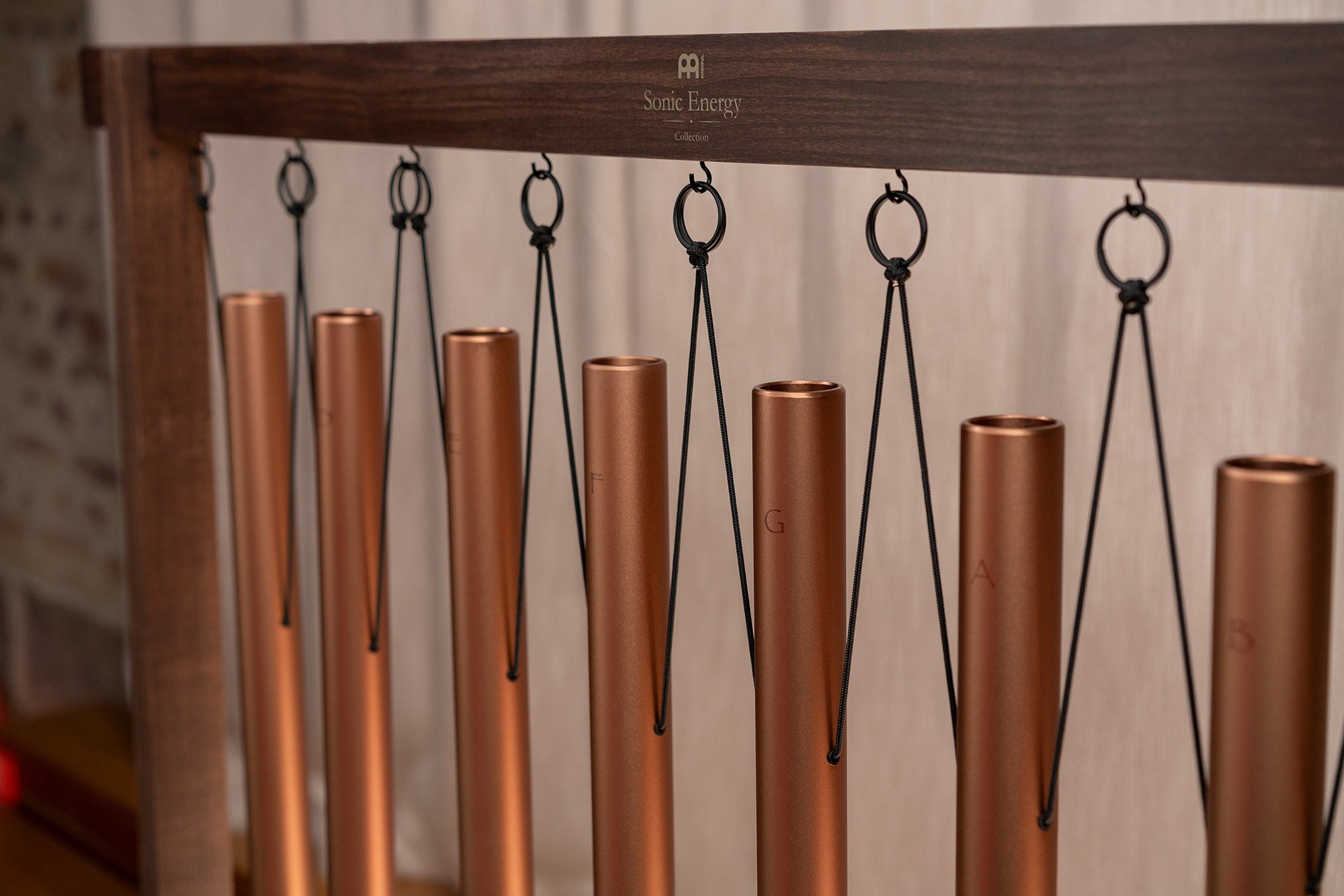 Sound Bath Tube Chime Set, 440 Hz, Bronze 8 teilig