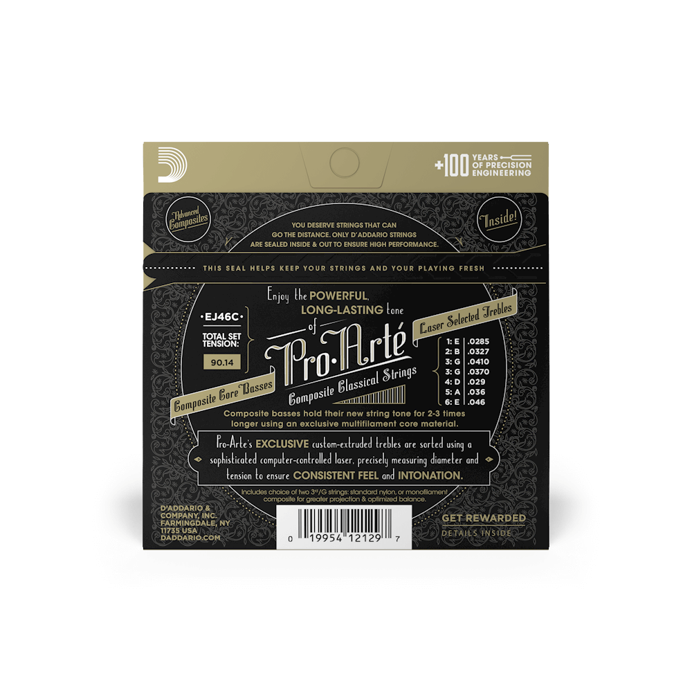 EJ46C Pro-Arte Saiten Klassikgitarre Composite Core hard tension