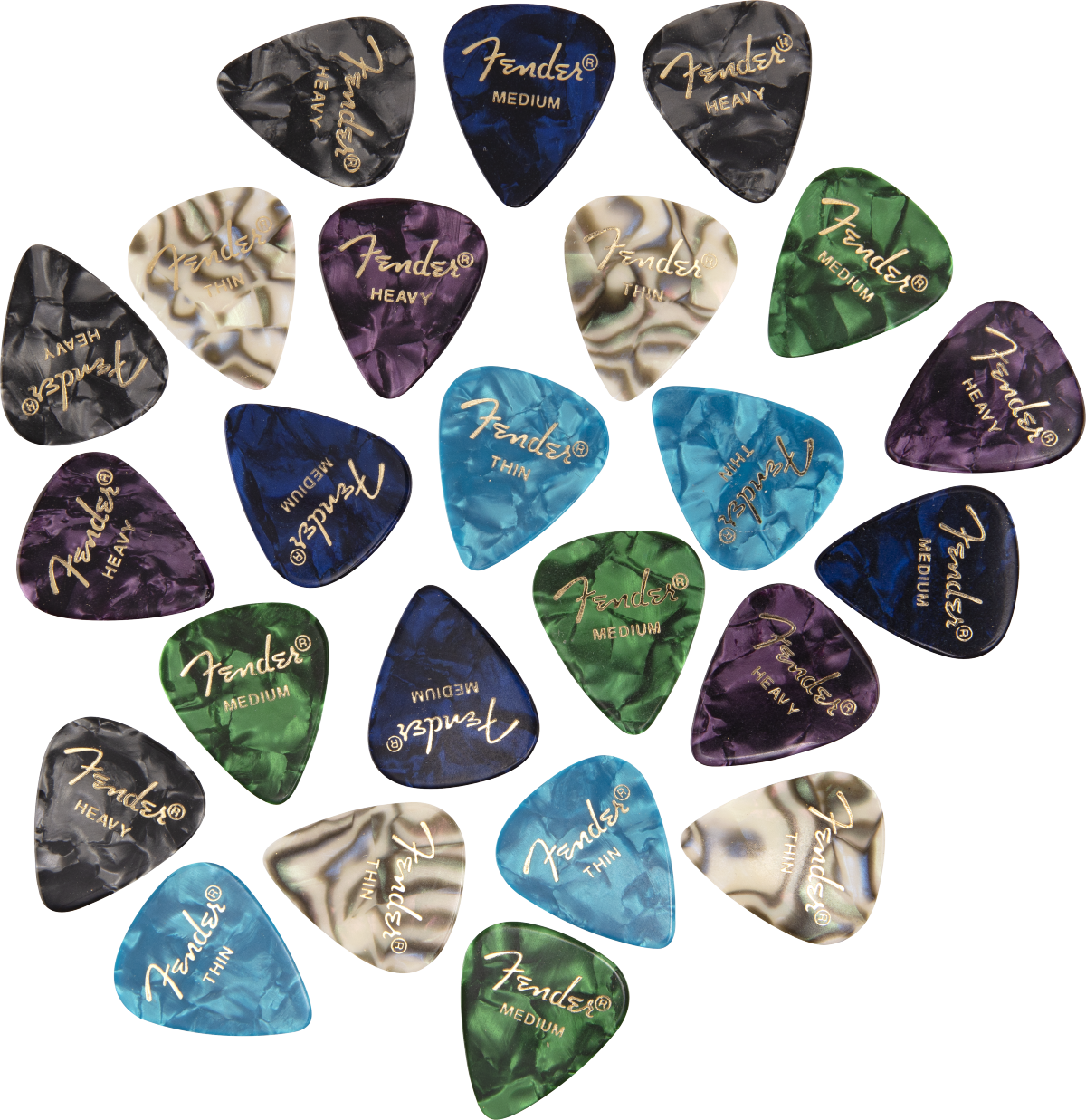 Premium Celluloid Pick Mix 24 Stk.