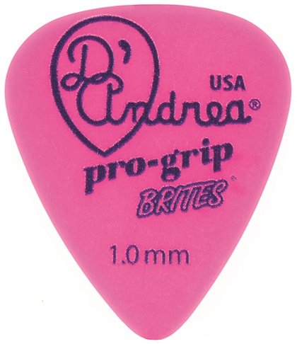 Pro-Grip Brites Picks - 351 Shape (RPGB351 1.00HV), 72 pcs Refill Bag, 1.00 mm, Pink