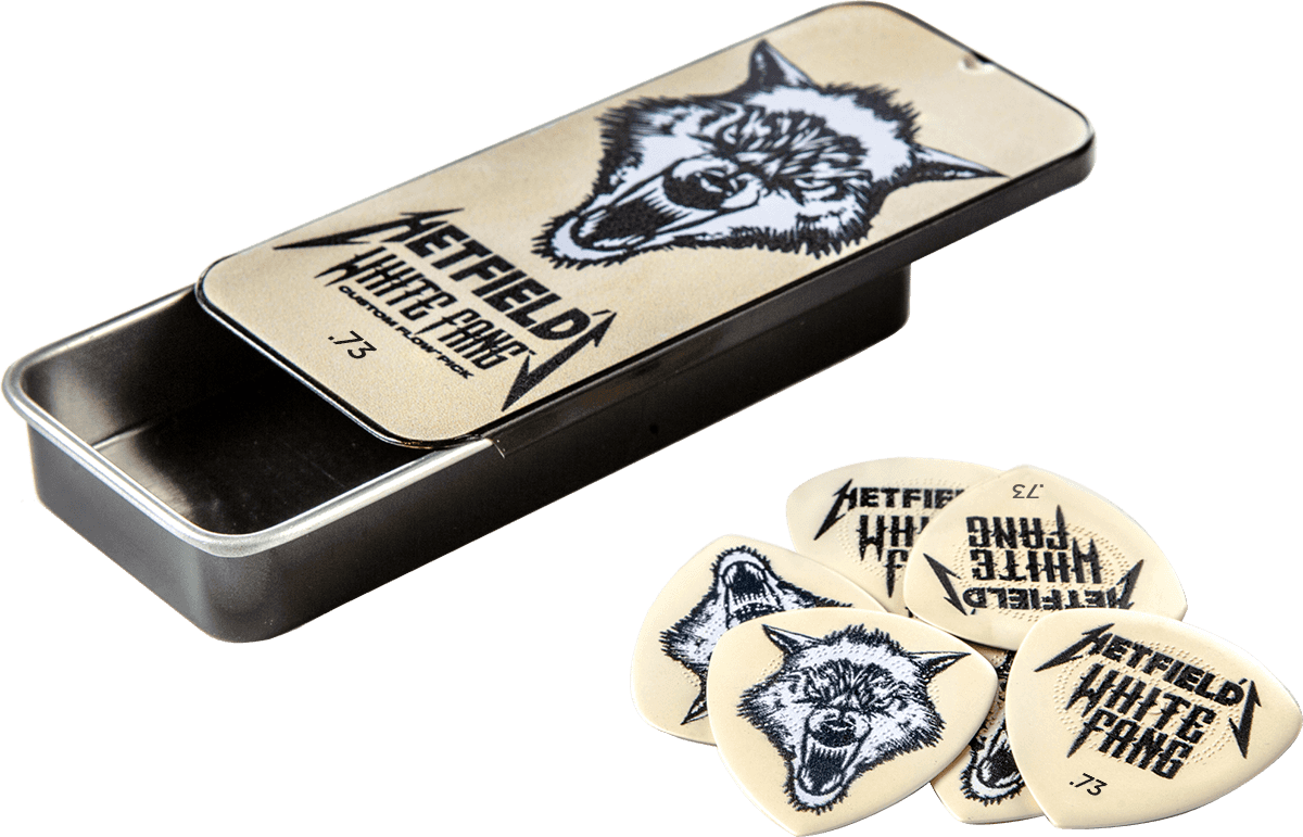 Hetfield White Fang 0.73 mm Pick Tin Box (6 Stck.)