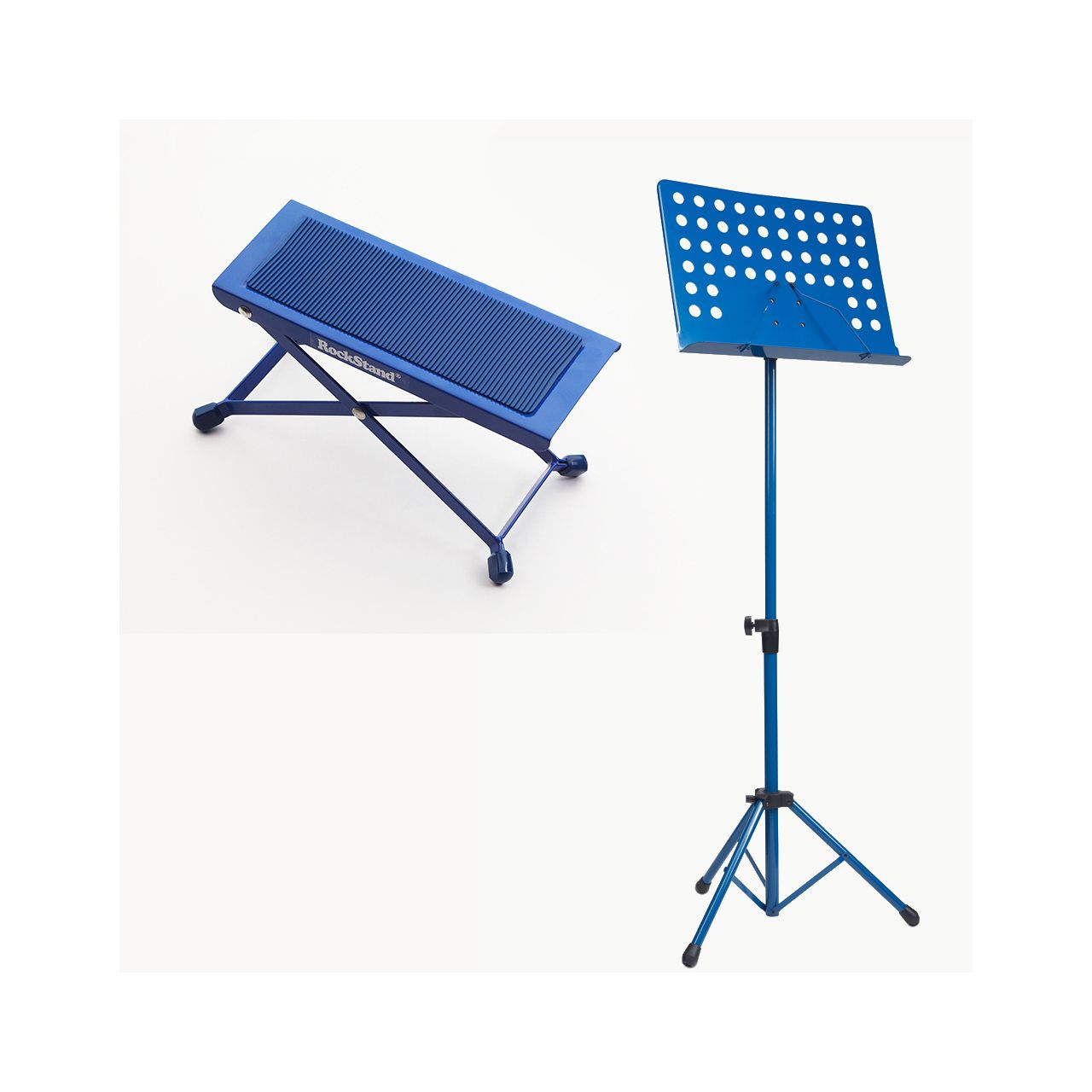 Einsteiger-Bundle 10: Fußbank + Orchesterpult / blau