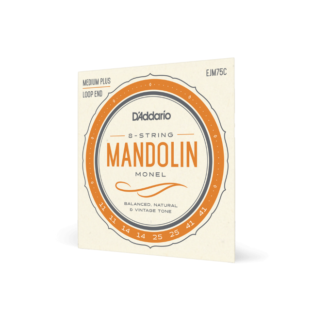EJM75C Monel-Saiten für Mandoline, mittlere Spannung (Medium Plus), 11-41