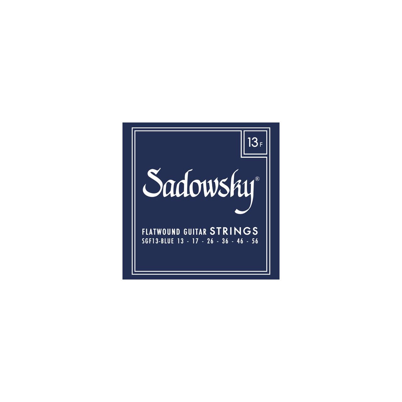 Blue Label Guitar String Set, Stainless Steel, Flatwound - 013-056 