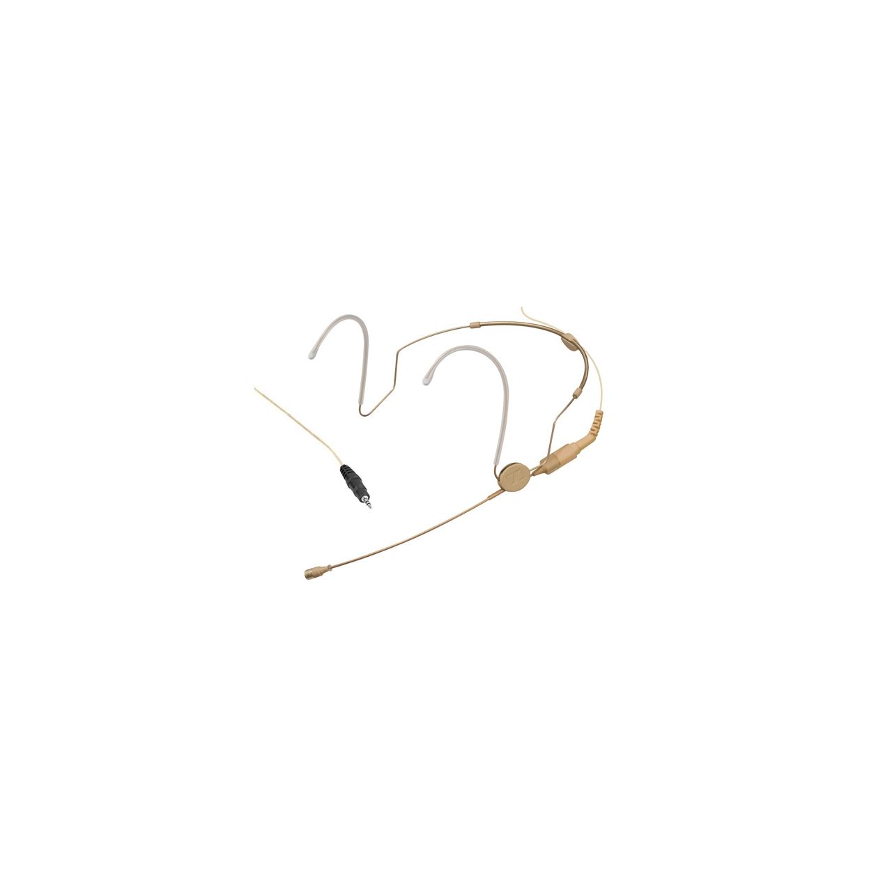 HSP 2-ew-3 - Nackenbügelmikrofon, Kugel, MKE Platinum, beige, Anschlusskabel, 1,6 m, 3,5 mm ew-Klink