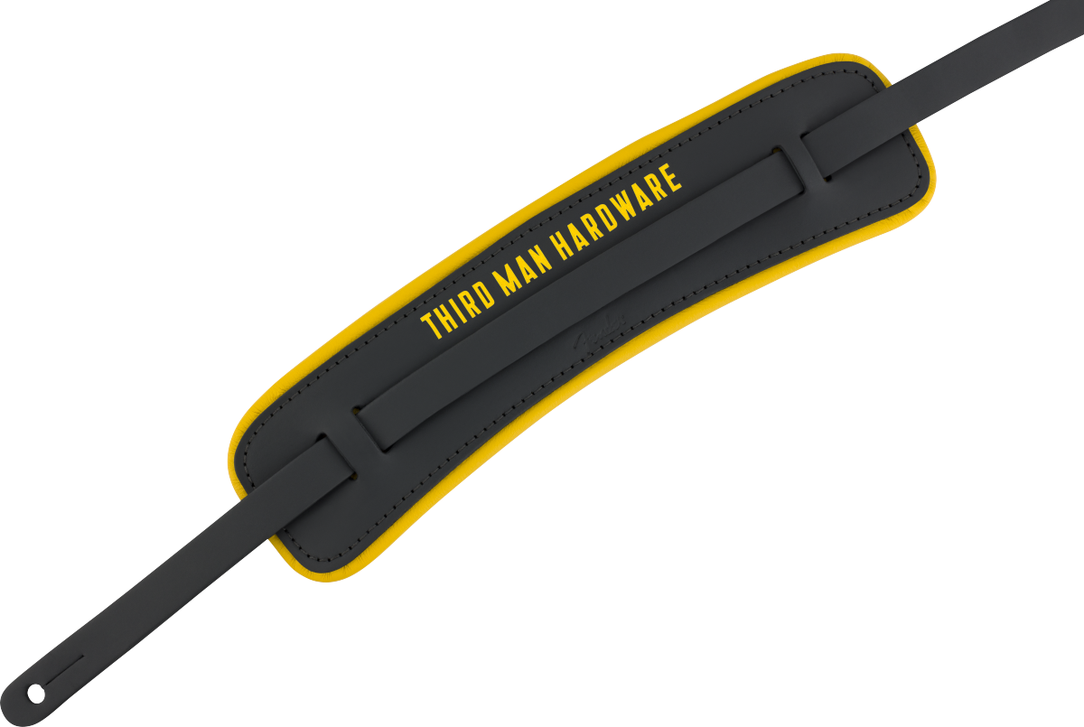 Third Man Leather Strap Black/Yellow