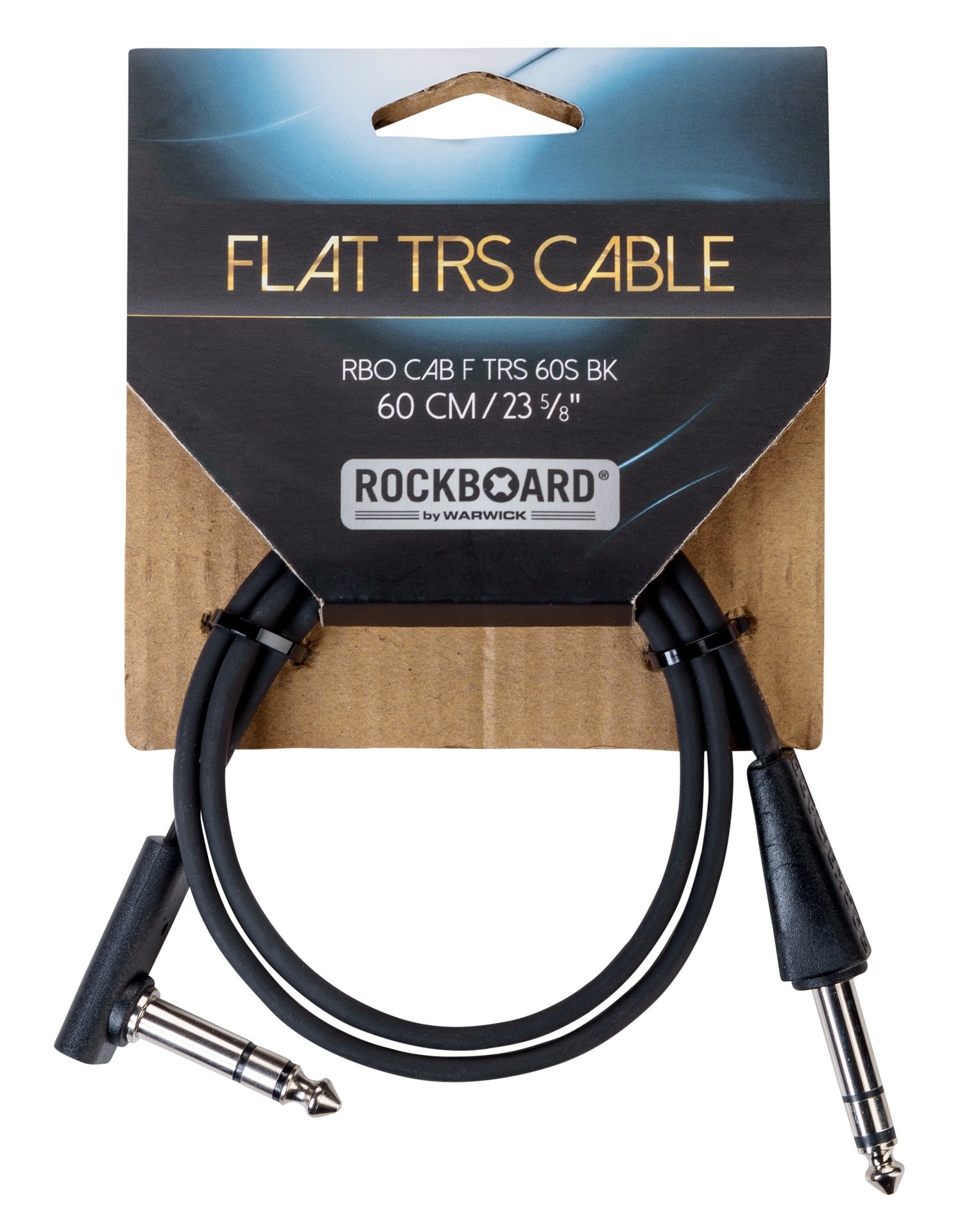 RockBoard Flat TRS Cable Straight / Angled - 60 cm / 23 5/8"
