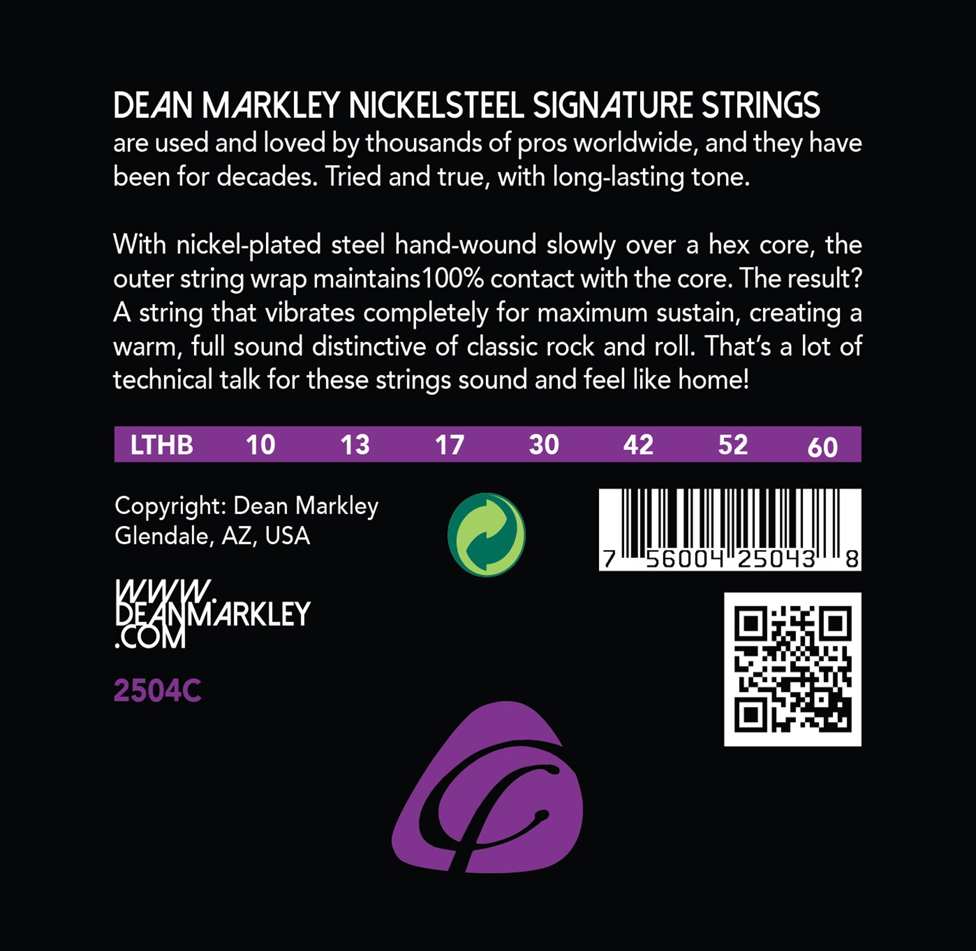 Signature - 2504 C - Electric Guitar String Set, 7-String, Light Top Heavy Bottom, .010-.060