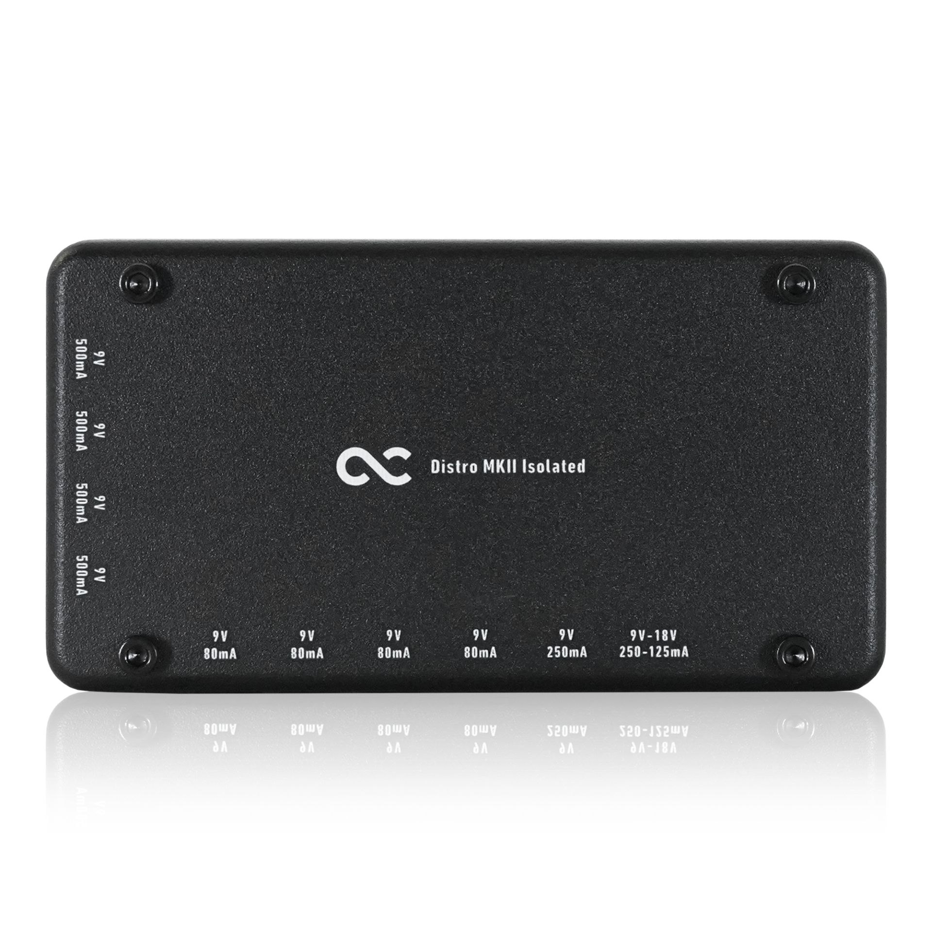 Gitarren-Netzteil, Pedalboard-Netzteil, isolierte Ausgänge, schwarzes Gehäuse, 9-Volt-Ausgänge
