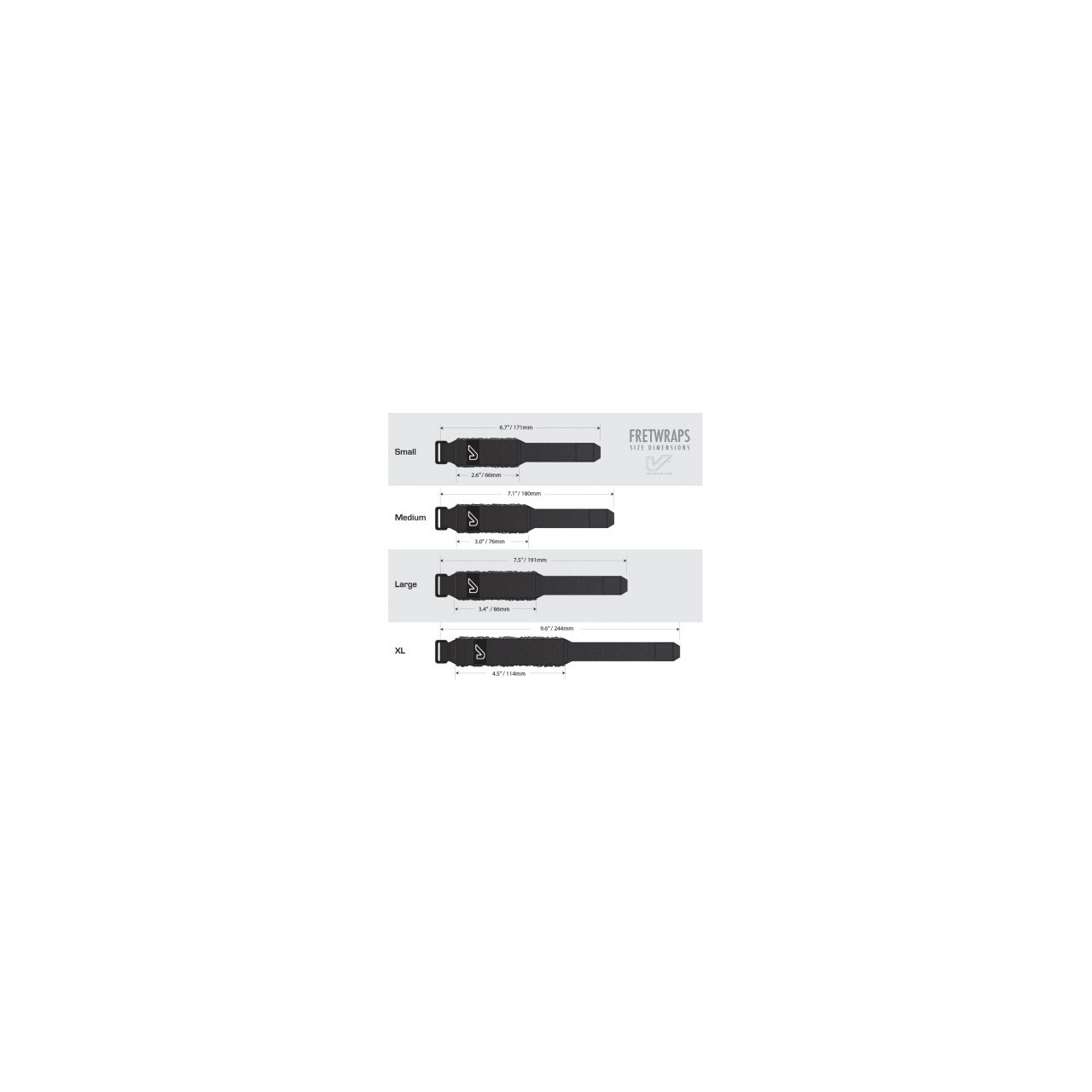 Fretwraps Small 3er Pack