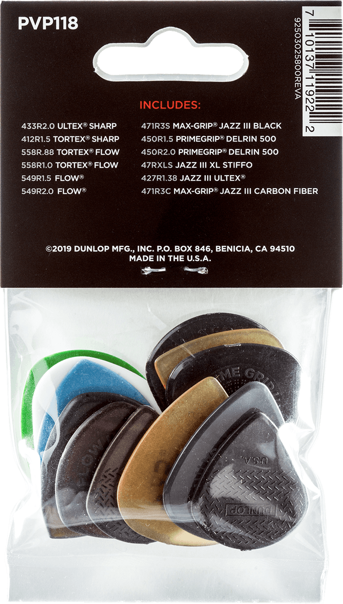 Shred Pick Variety Pack 12 Picks (PVP118)