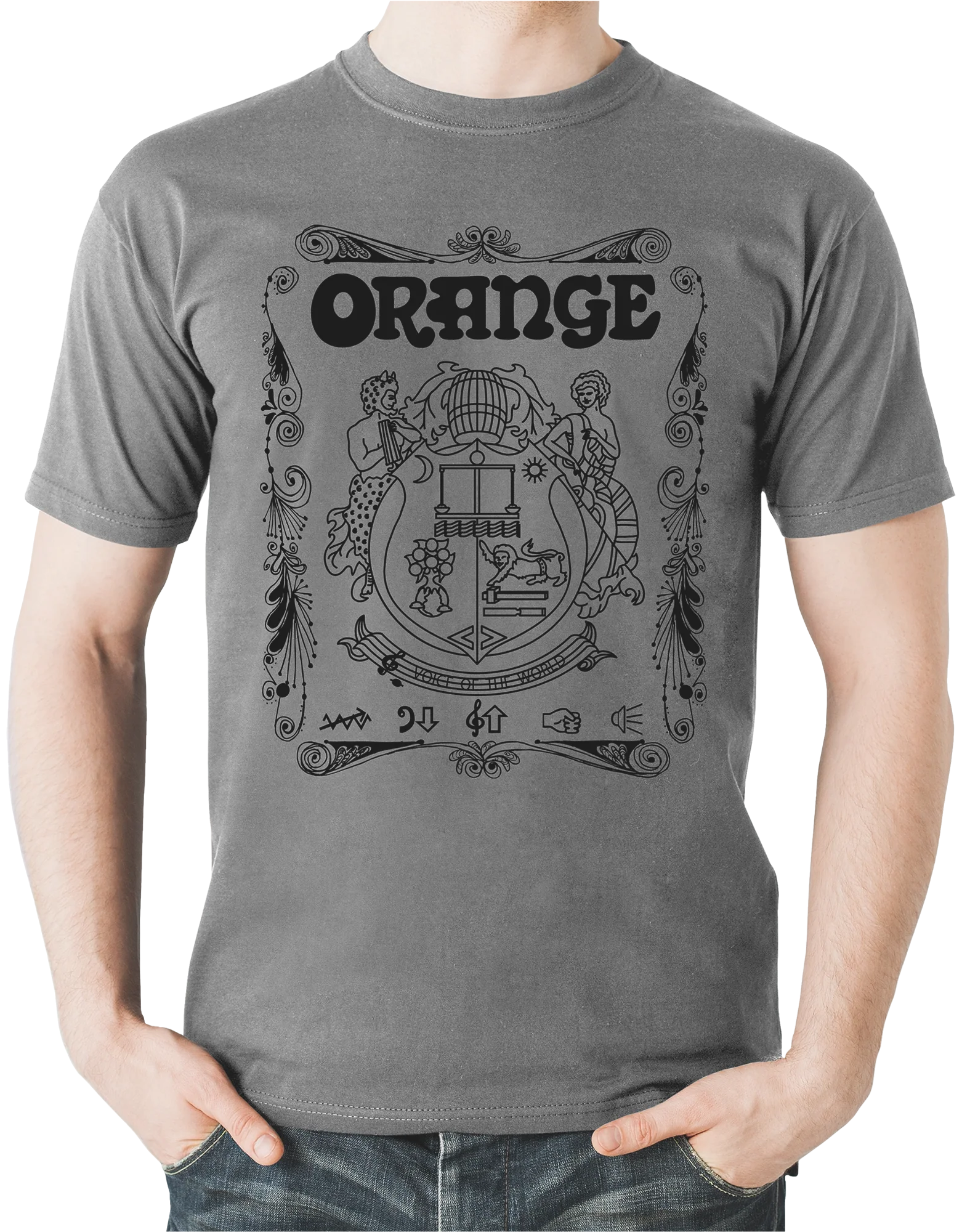 Crest T-Shirt Grau 2X-Large
