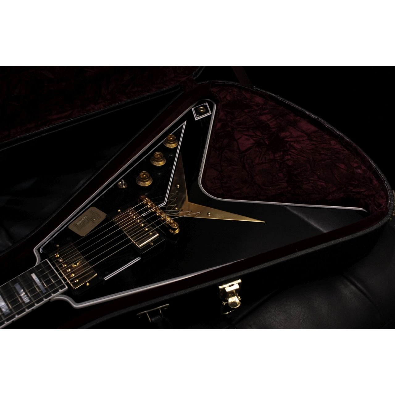 Flying V Custom in Ebony *Showroom-Model* - E-Gitarre