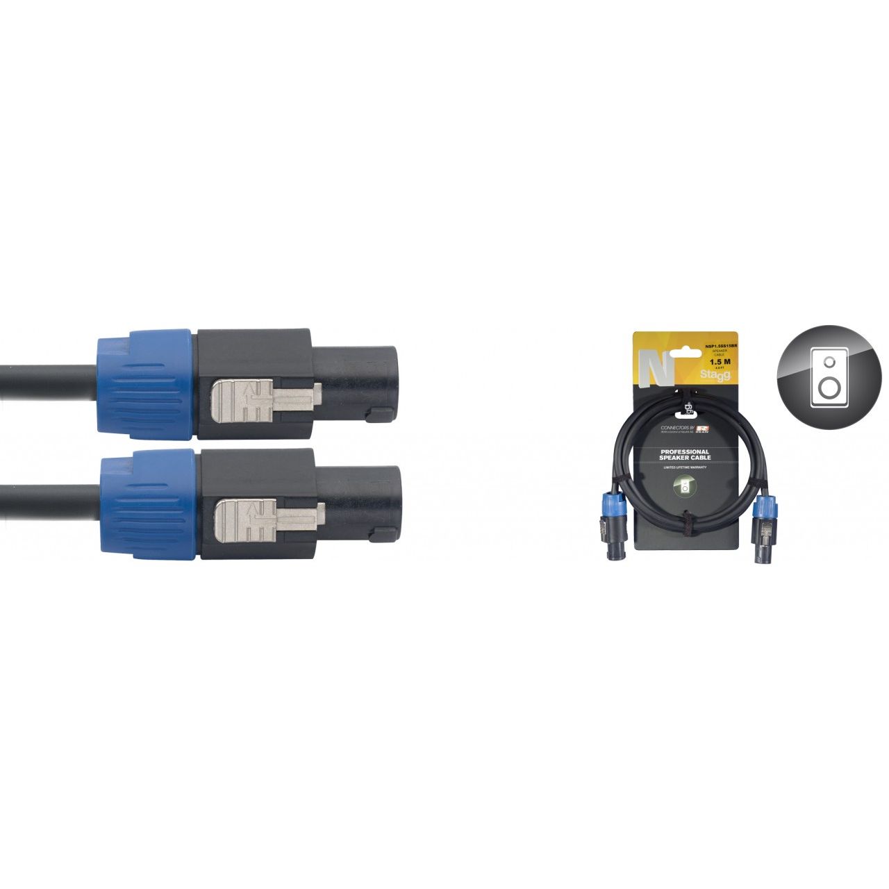 Lautsprecherkabel 2x1,5mm² - SpeakON - 3m