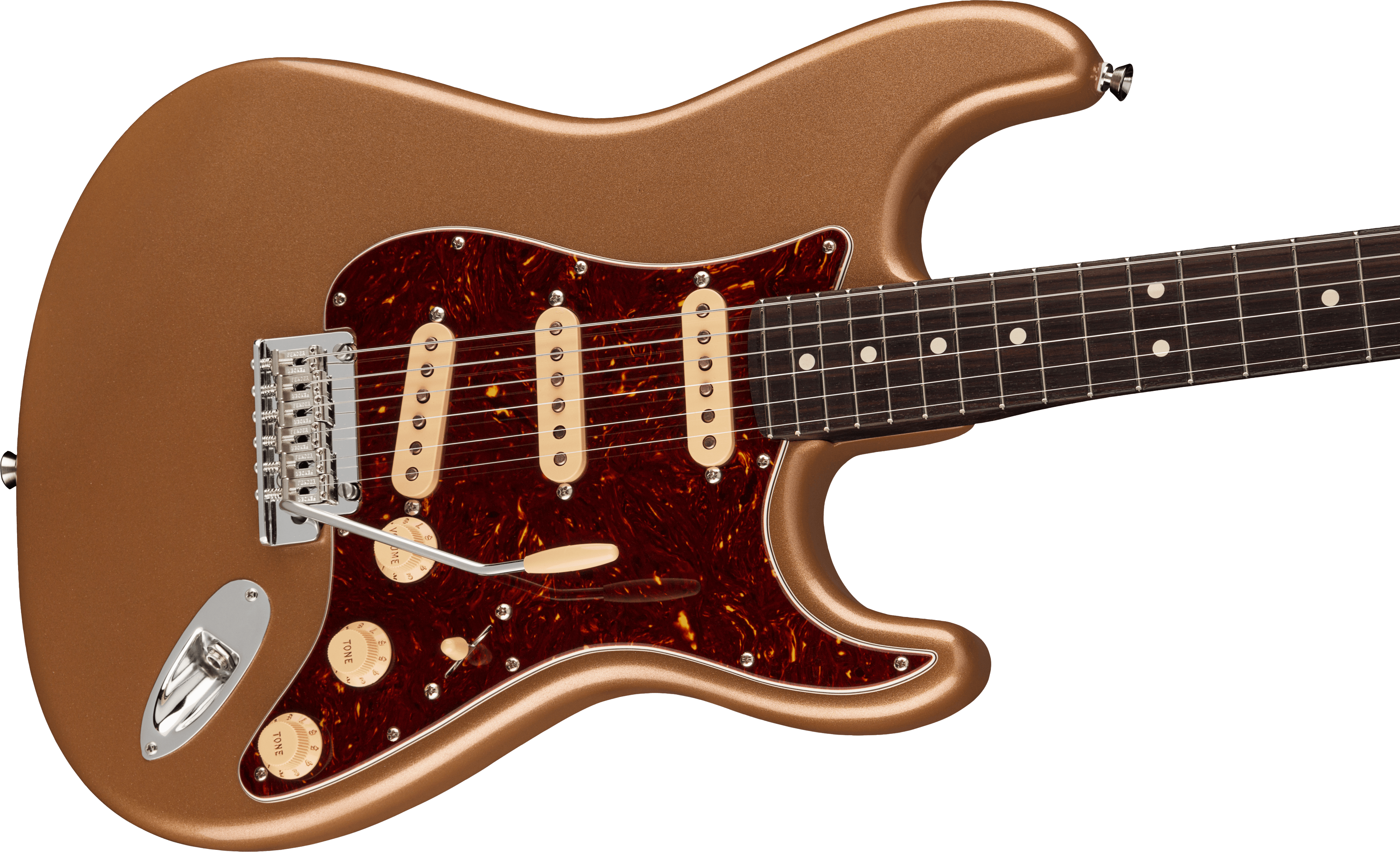 DE American Professional II Stratocaster® Firemist Gold, Rosewood Neck