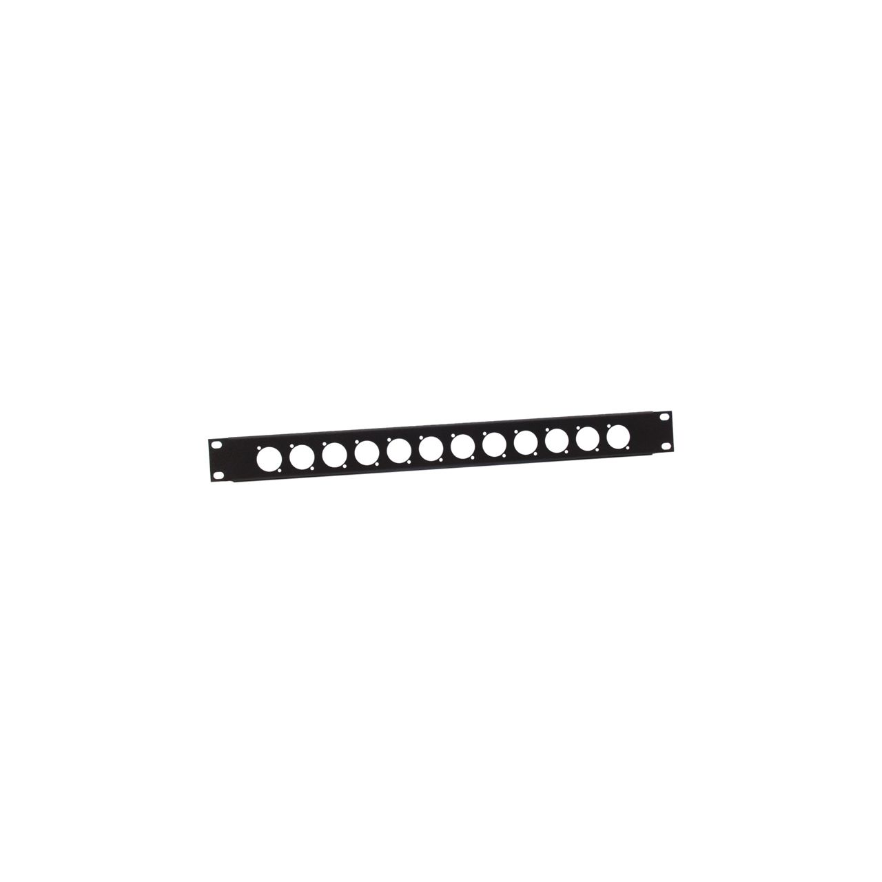19" Parts 872213 - 19" U-Rackblende 1 HE für 12 Buchsen