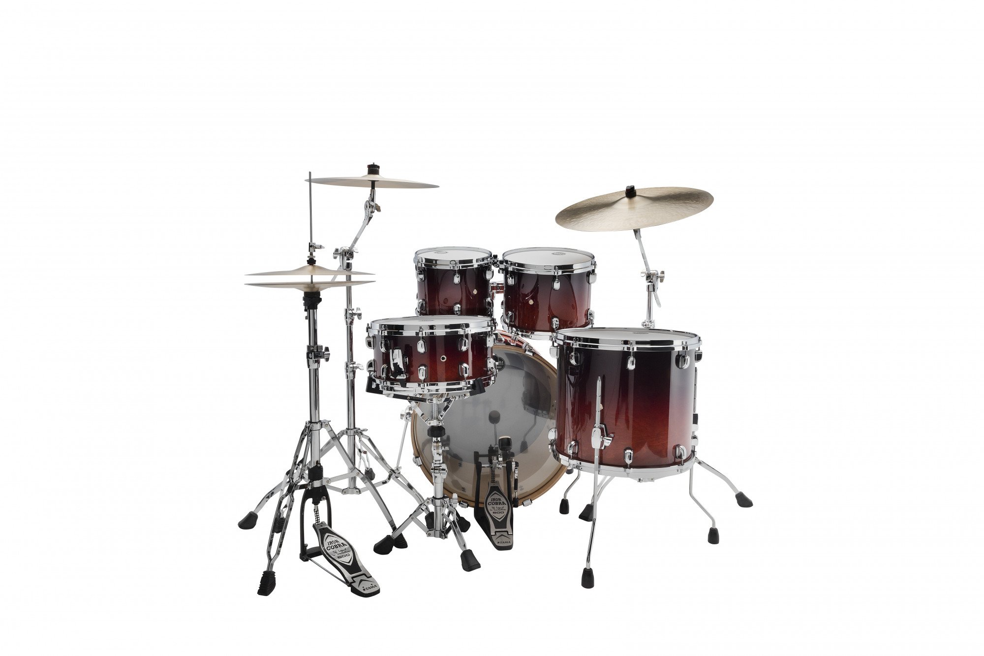 Starclassic Performer Drum Kit 4 teilig - Dark Cherry Fade/Chrom HW