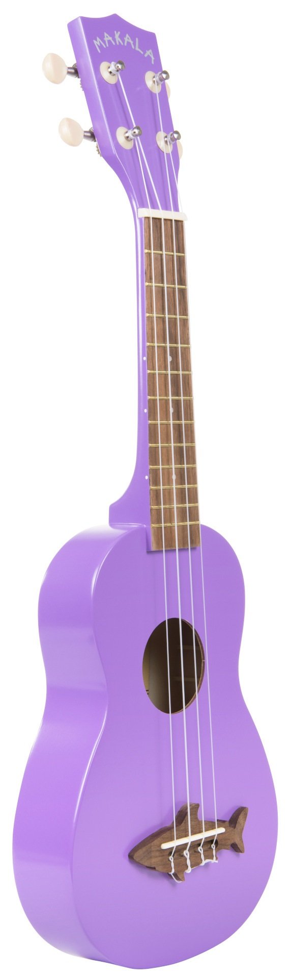 Makala Shark MK-SS-PUR - Sea Urchin Purple Soprano Shark Ukulele, with Tote Bag