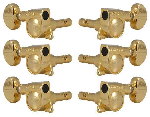 406G Mini Locking Rotomatics Machine Heads 3 + 3 - Gold
