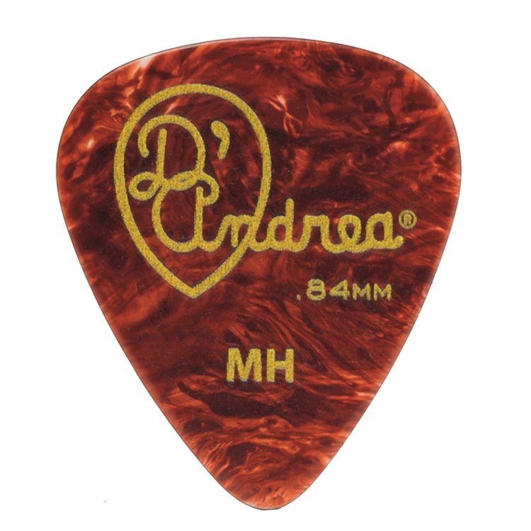 Shell Celluloid Picks - 351 Shape (TPG351 .84MH), 12 pcs Pick Pack, 0.84 mm, Shell