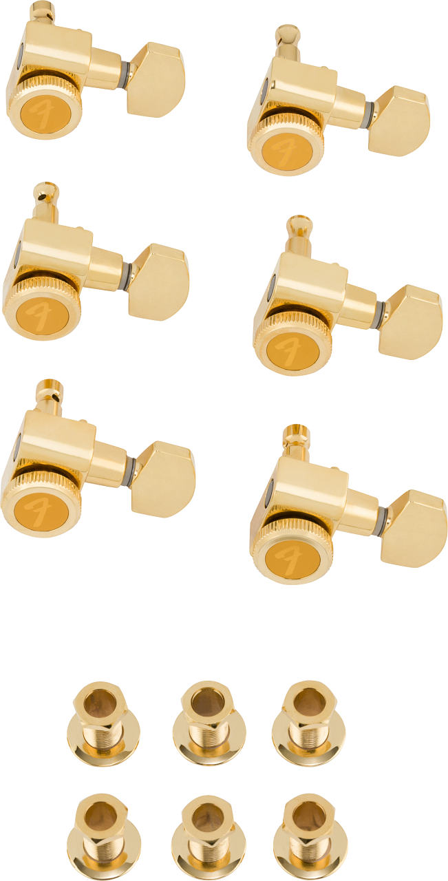Locking Stratocaster Telecaster Staggered Tuning Machines Gold 
