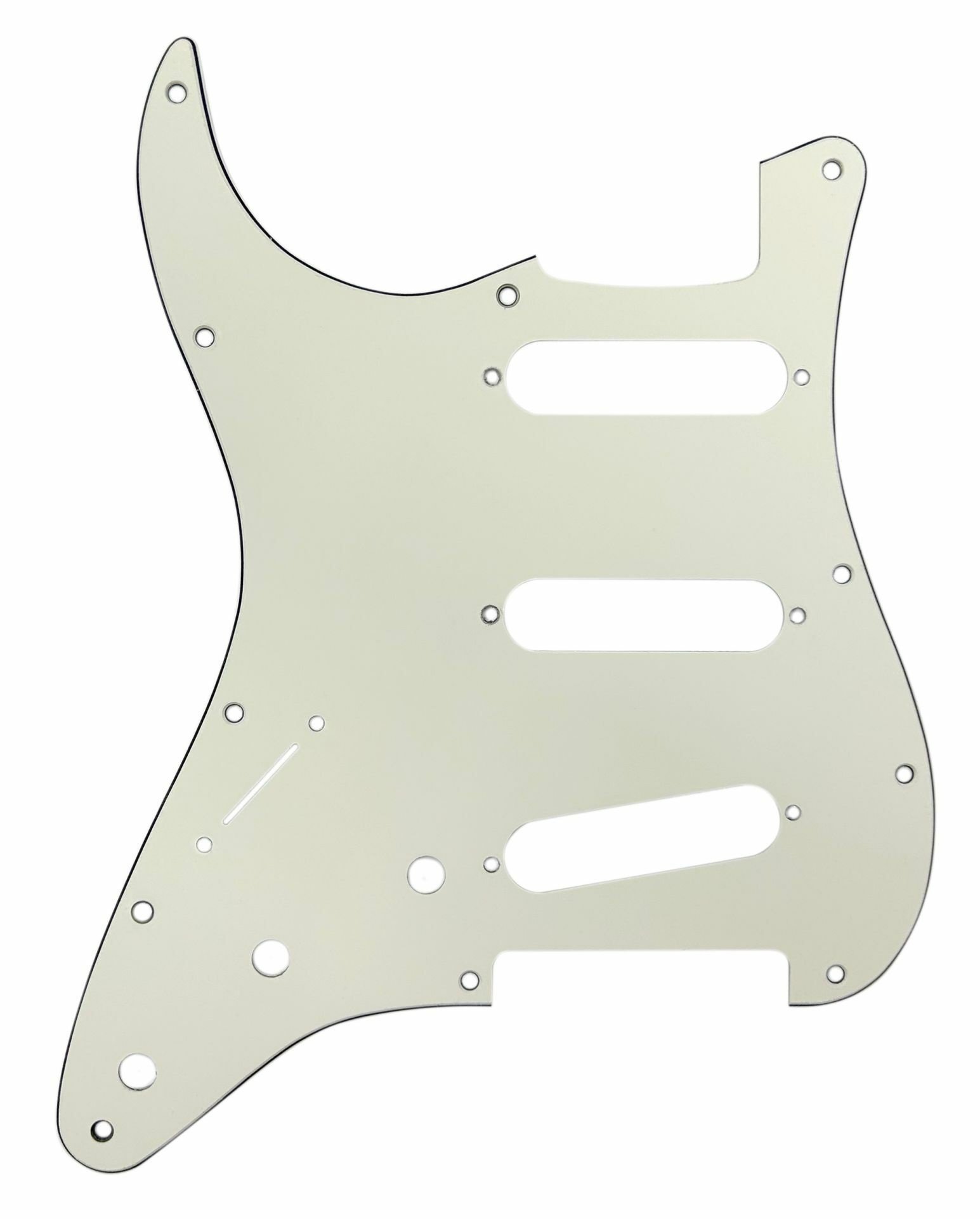 ST-Style SSS Pickguard (DPP ST PBP SSS LH), Parchment, Lefthand