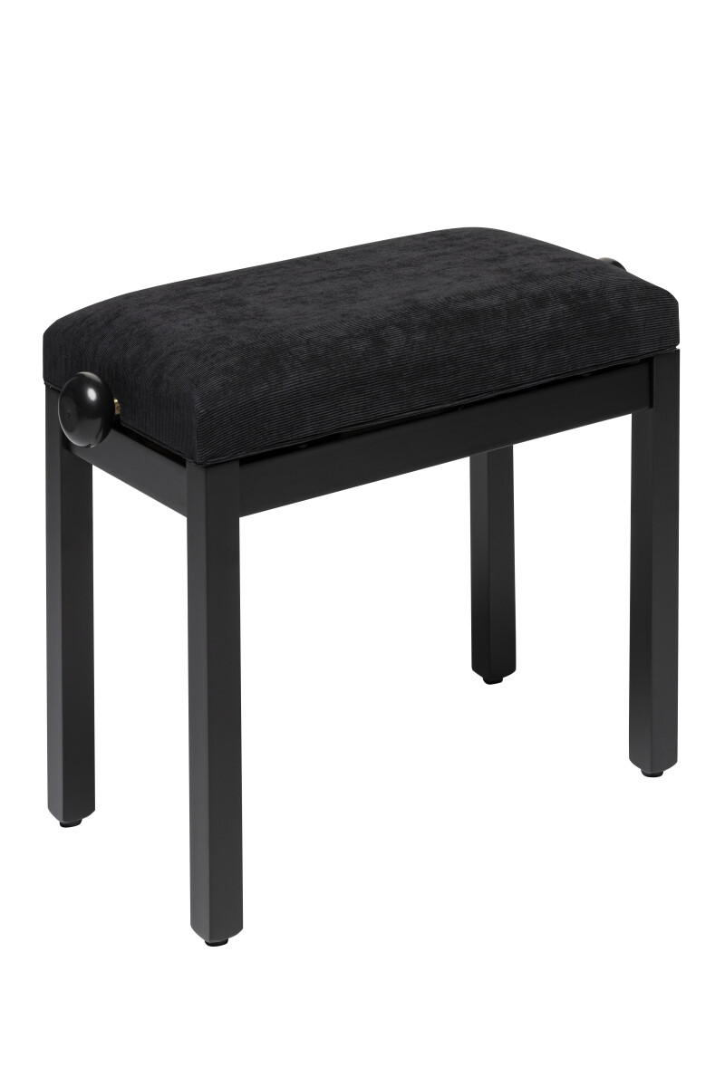 PB36 BKM VBK Klavierbank schwarz matt / Sitz Samt schwarz