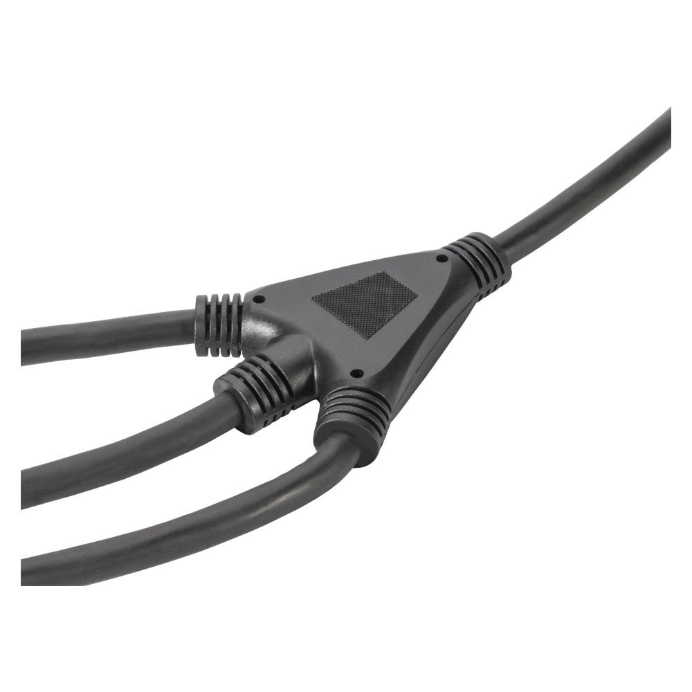 3-fach Schuko Kaltgerätekabel  Splitter