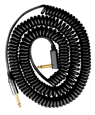 Instrumentenkabel, Professional, Spiralkabel, 9m, schwarz