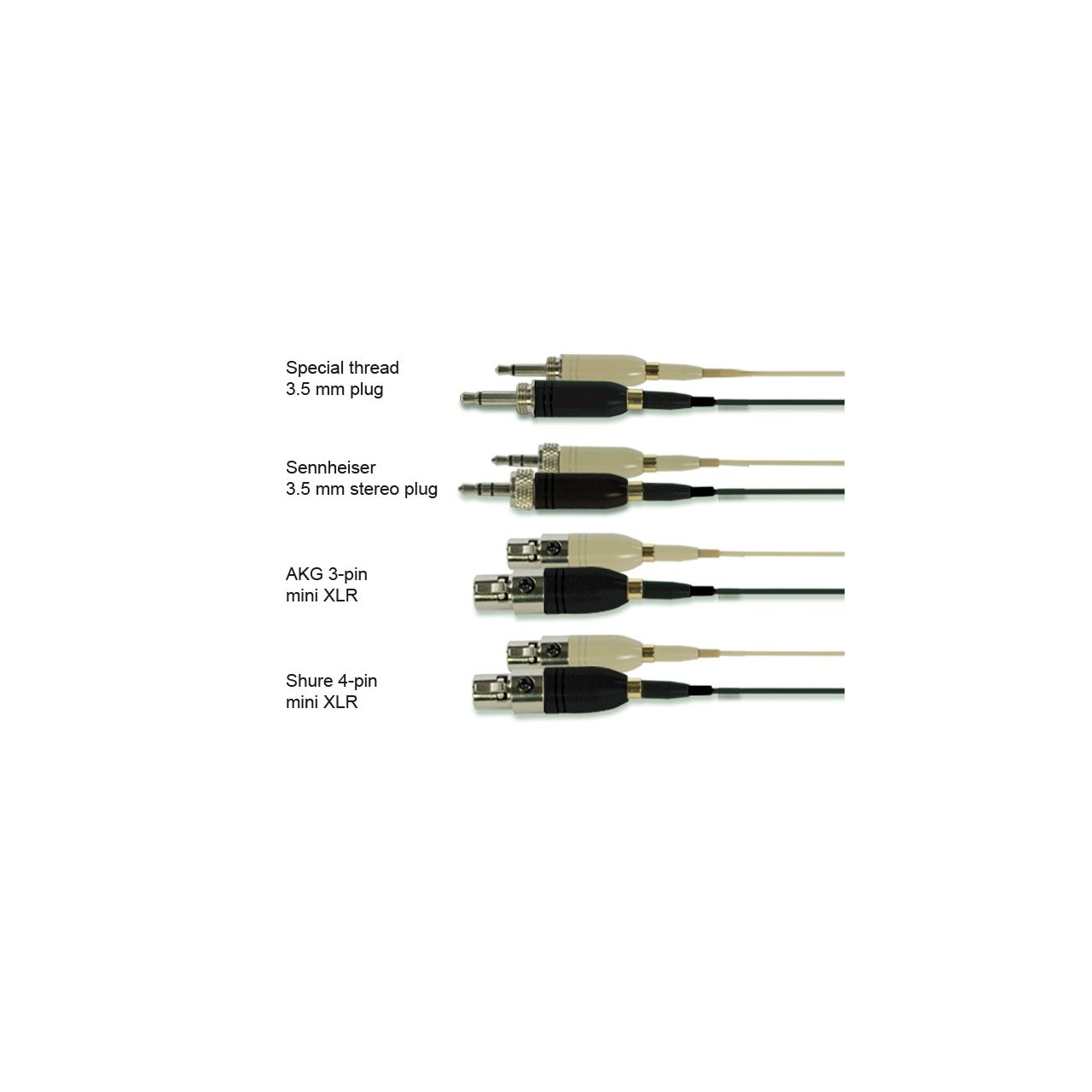 Audac CMX 725 S - Headset Mikrofon beigefarben