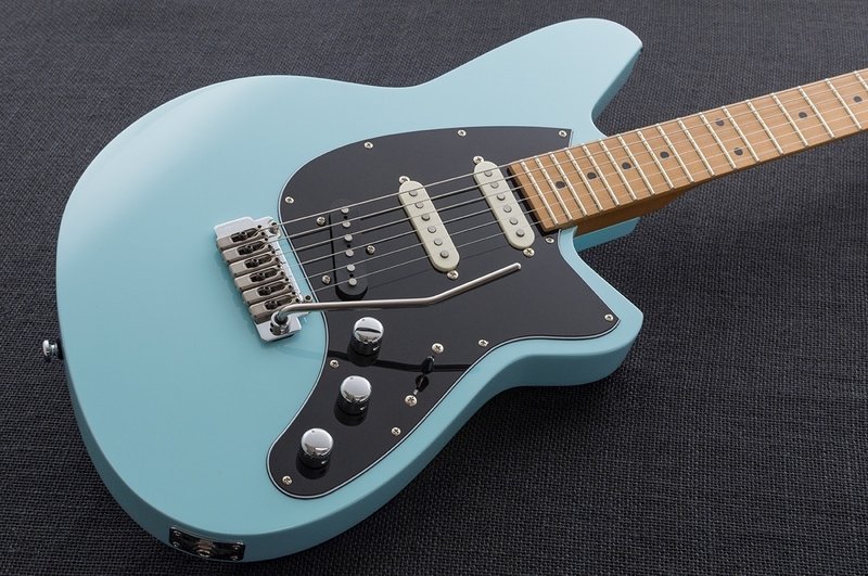 Six Gun TL Roasted Maple Fingerboard in Chronic Blue - E-Gitarre