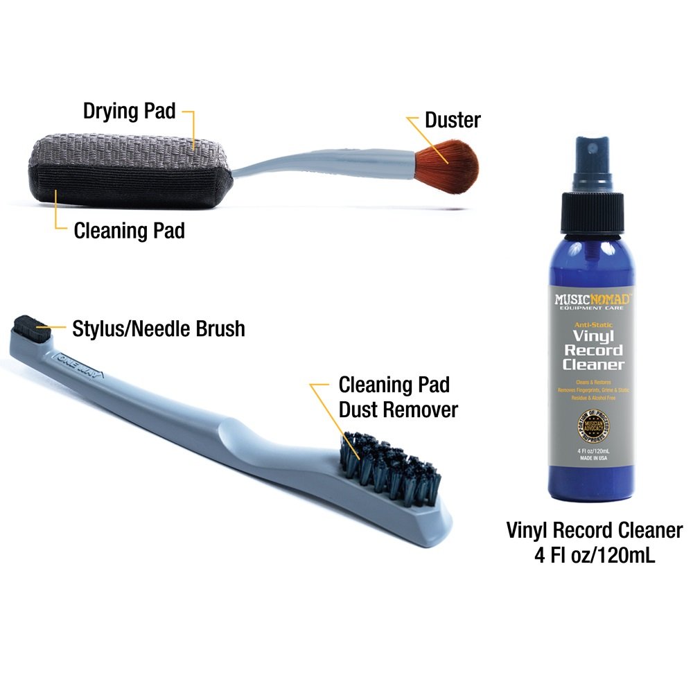 MN890 6 'n 1 Next Level Vinyl Record Cleaning & Care Kit