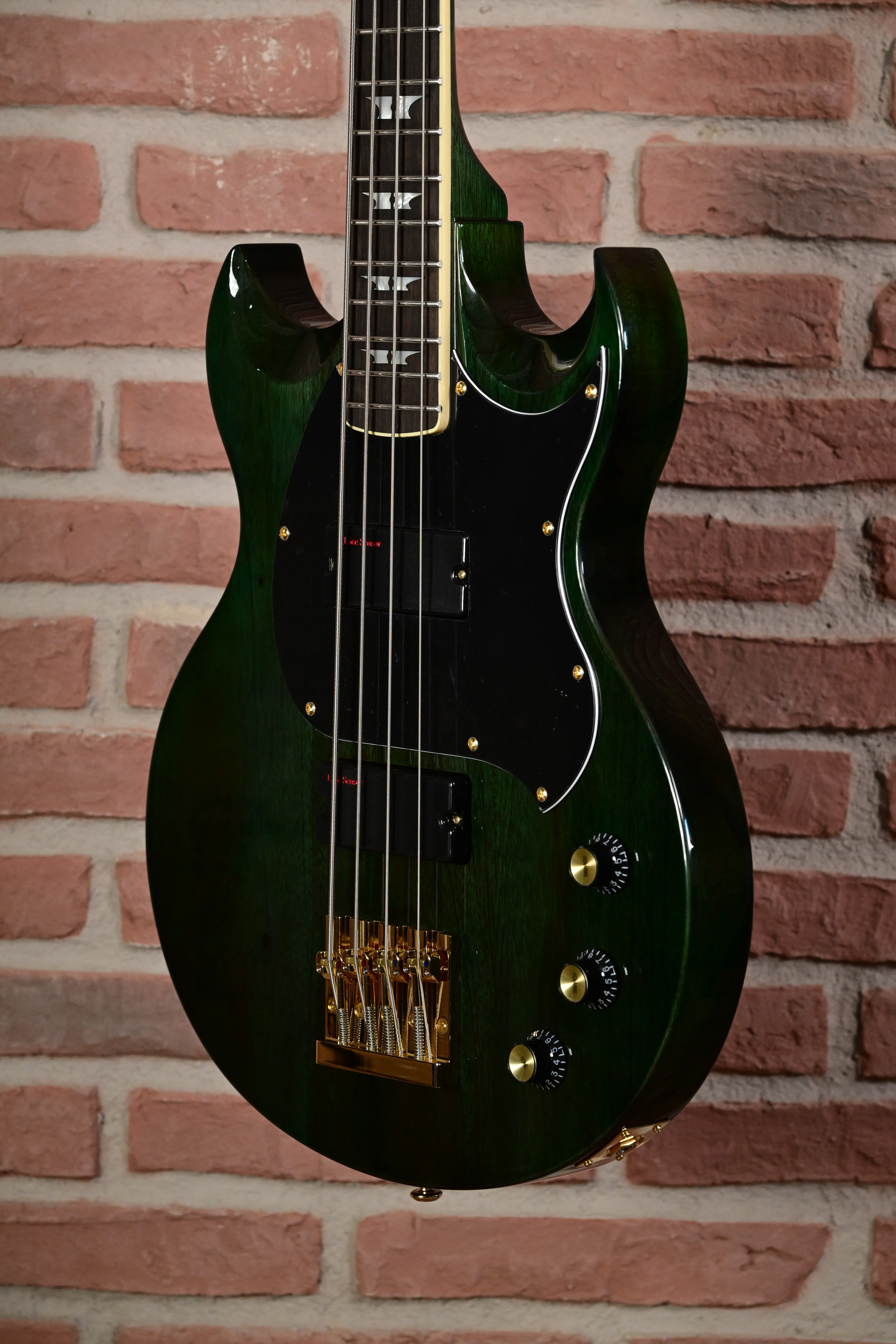 Warlord Bass Transparent Emrald  Green