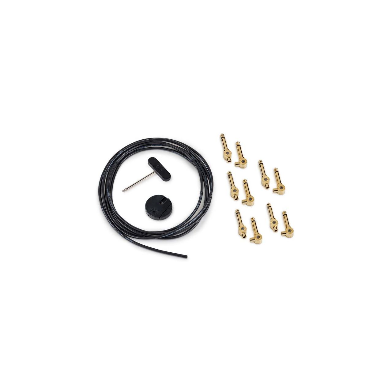 PatchWorks Solderless Patch Cable Set - 3 m / 9.8 ft. Cable + 10 Plugs - Gold