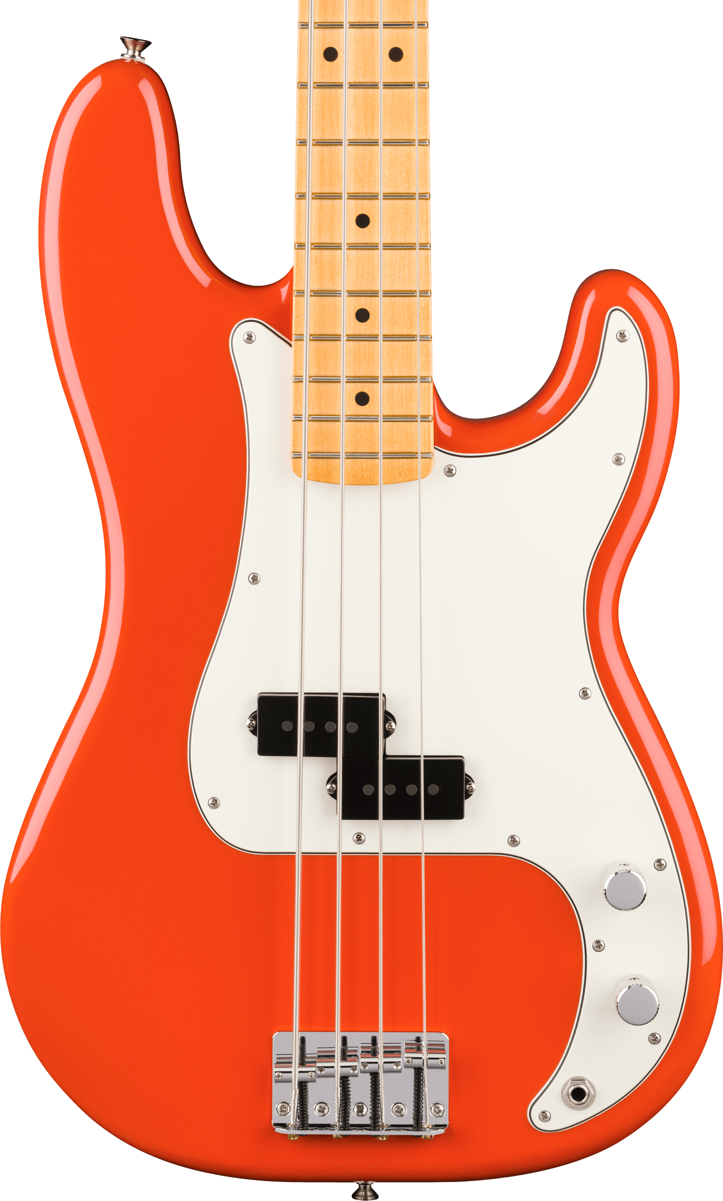 E-Bass, E-Bass-Gitarre, orange, Ahornhals, 4-Saiten