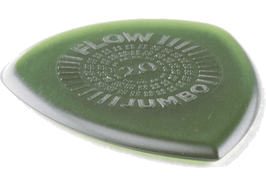 Dunlop Flow Standard Picks with Grip, Refill Pack, 12 pcs., green, 2.00 mm