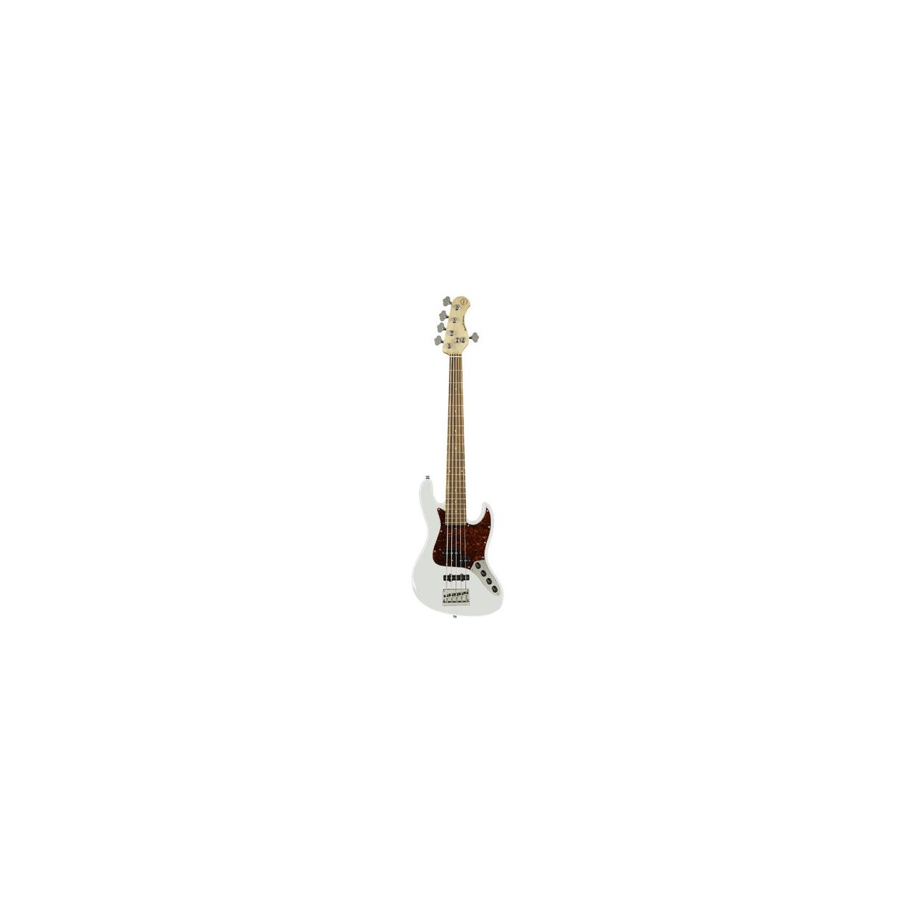 MetroExpress 21-Fret Hybrid P/J Bass - Solid Olympic White High Polish 