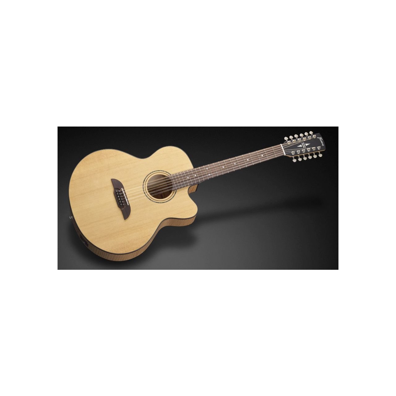 Legacy Jumbo A Sitka Spruce 12-String Cutaway Vintage Transparent Satin Natural Tinted - Westerng
