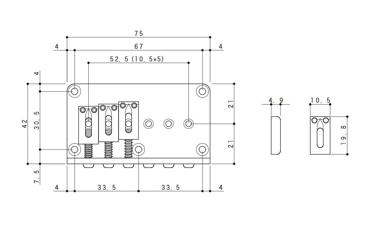 GTC-101 Brücke chrom