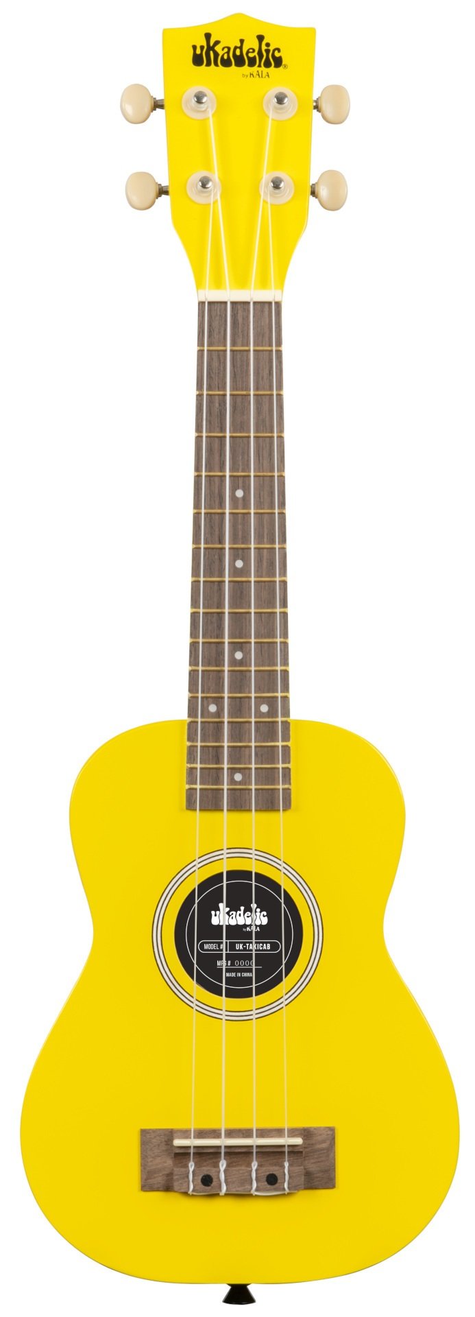 Ukadelic UK-TAXICAB - Taxi Cab Soprano Ukulele, with Tote Bag