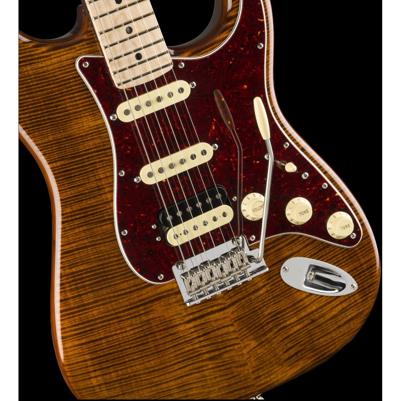Rarities Flame Top Stratocaster® Golden Brown